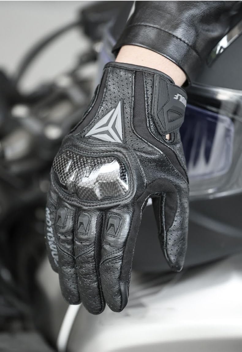 LYHXS-MOTOS Guantes de motocicleta para hombres y mujeres, de fibra...