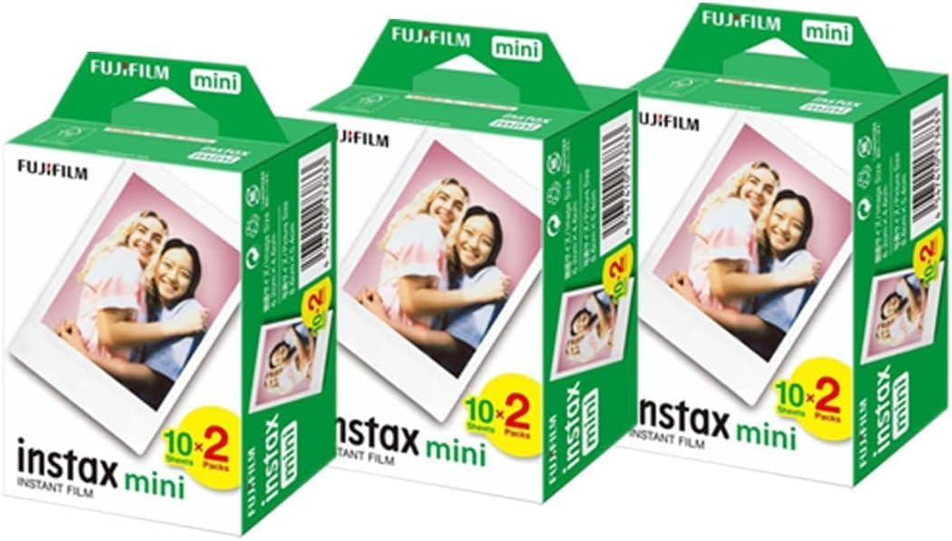 Película instantánea Fujifilm Instax Mini (3 paquetes de 2 unidades...