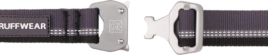 Ruffwear, collar de perro de cuerda superior, hebilla de metal, gri...