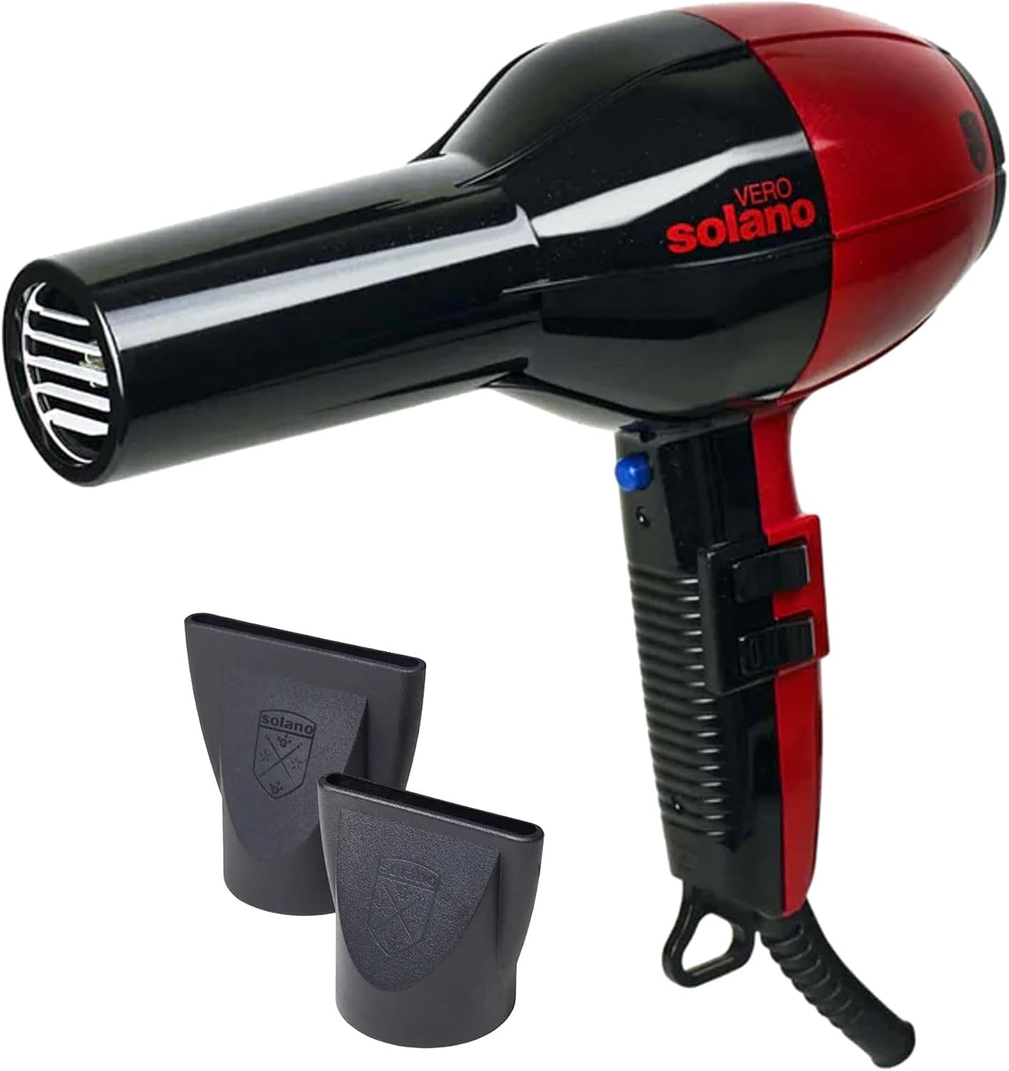 Solano Vero Rosso - Secador de pelo iónico de cerámica de 1600 W, t...