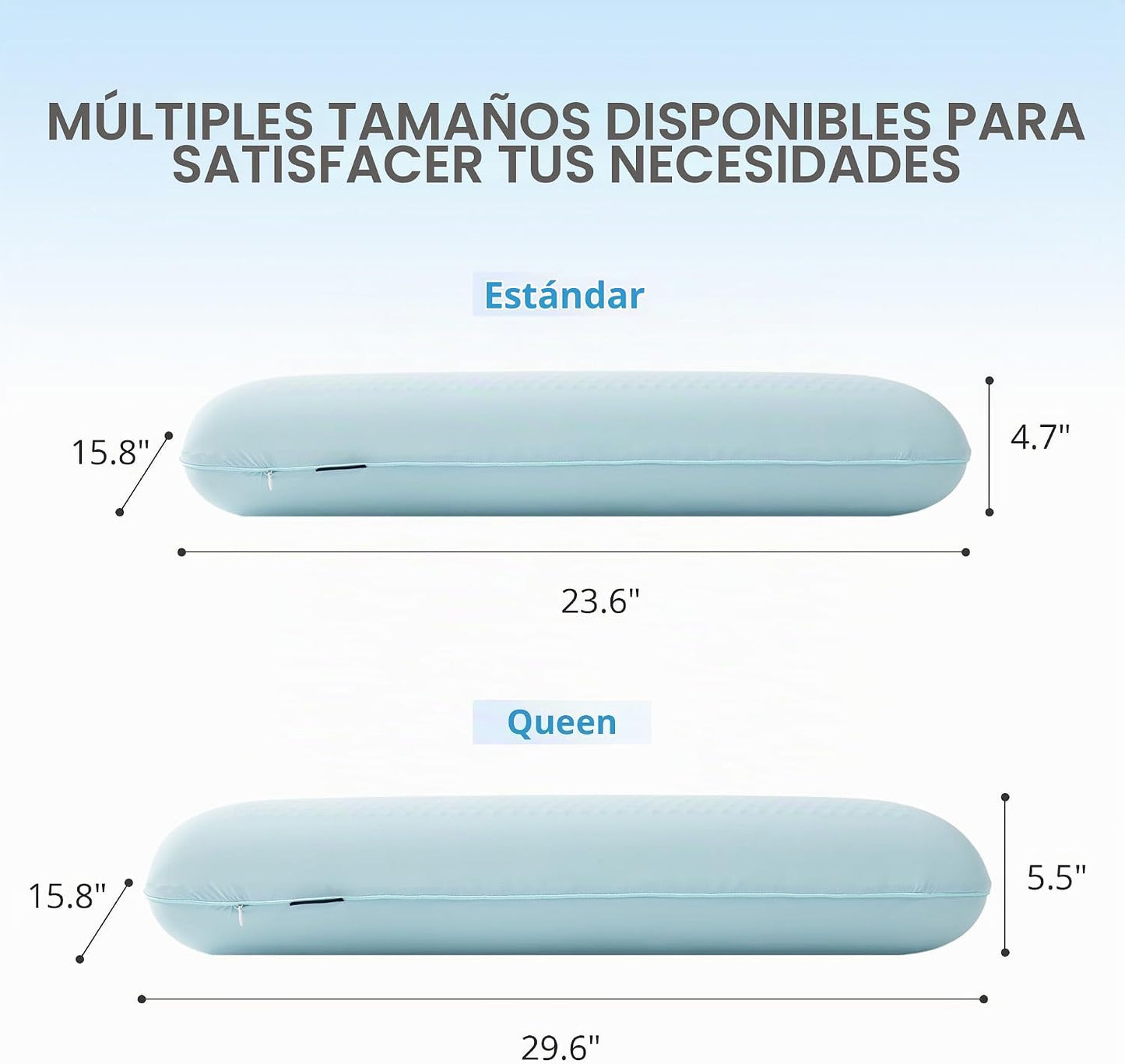 EGOHOME Almohada de espuma viscoelástica de gel refrescante, funda...