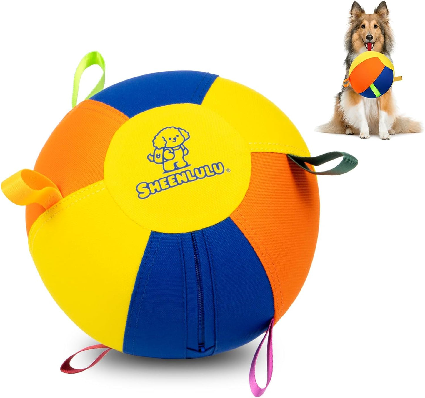 SHEENLULU Pelota de pastoreo para perros, pelota de fútbol de entre...
