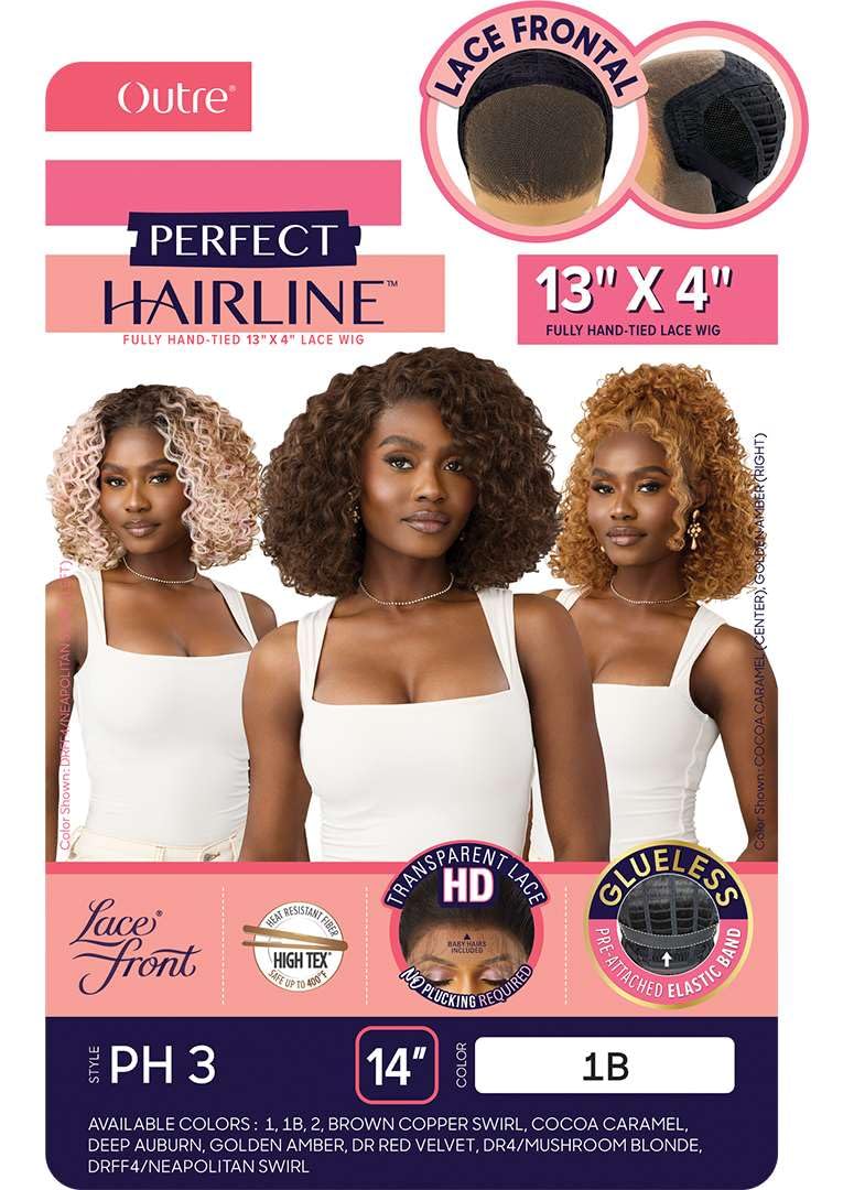 Outre Peluca de encaje frontal -Línea de cabello perfecta 13X4 - PH...