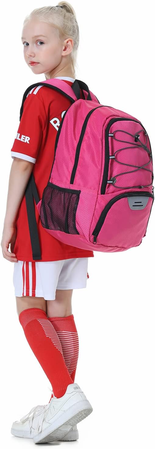 Hsmihair - Mochila de fútbol juvenil - Mochila para fútbol y balonc...