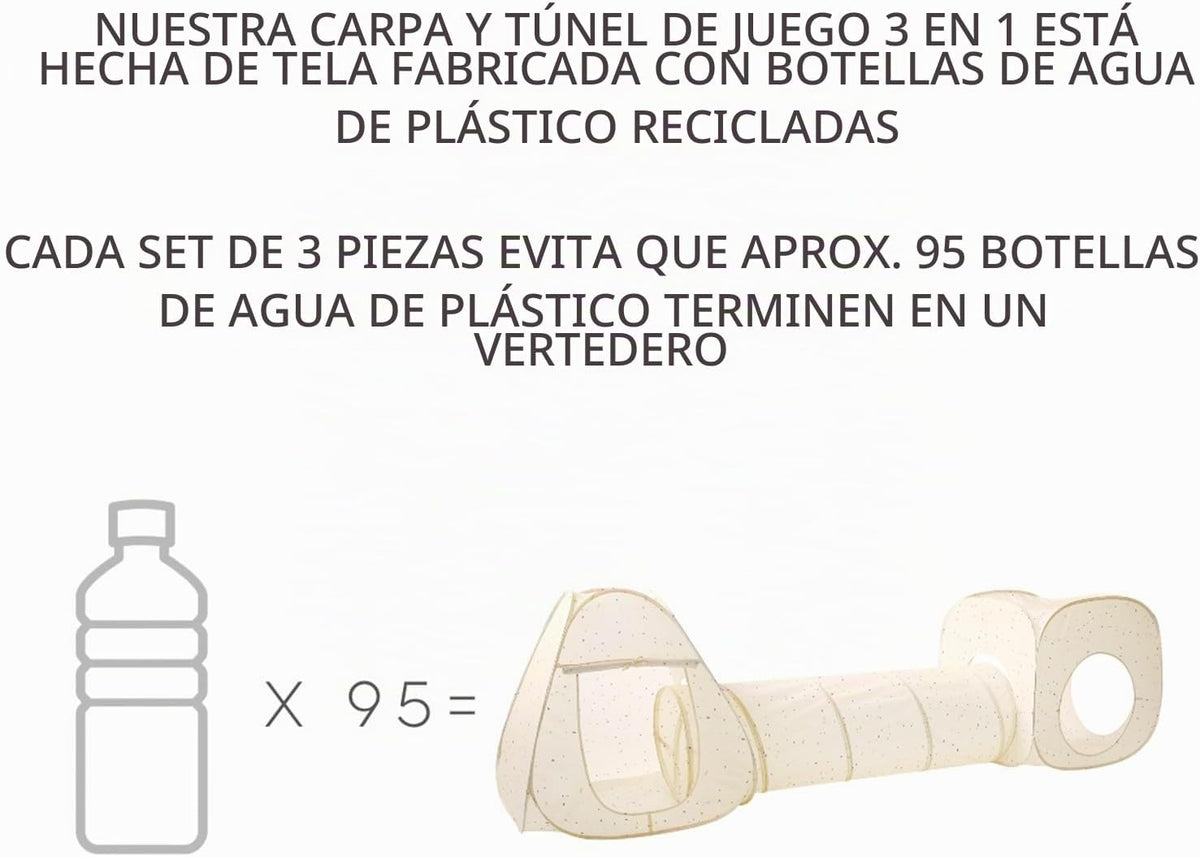 3 Sprouts Tienda de Juego y Túnel Plegable para Niños y Pequeños -...