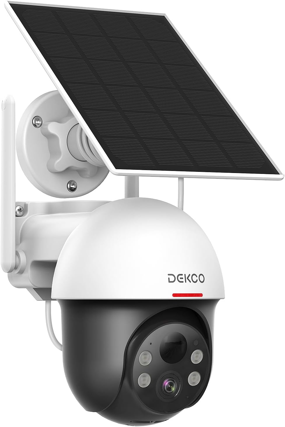 DEKCO Cámara de Seguridad Solar Inalámbrica para Exteriores, Alimen...