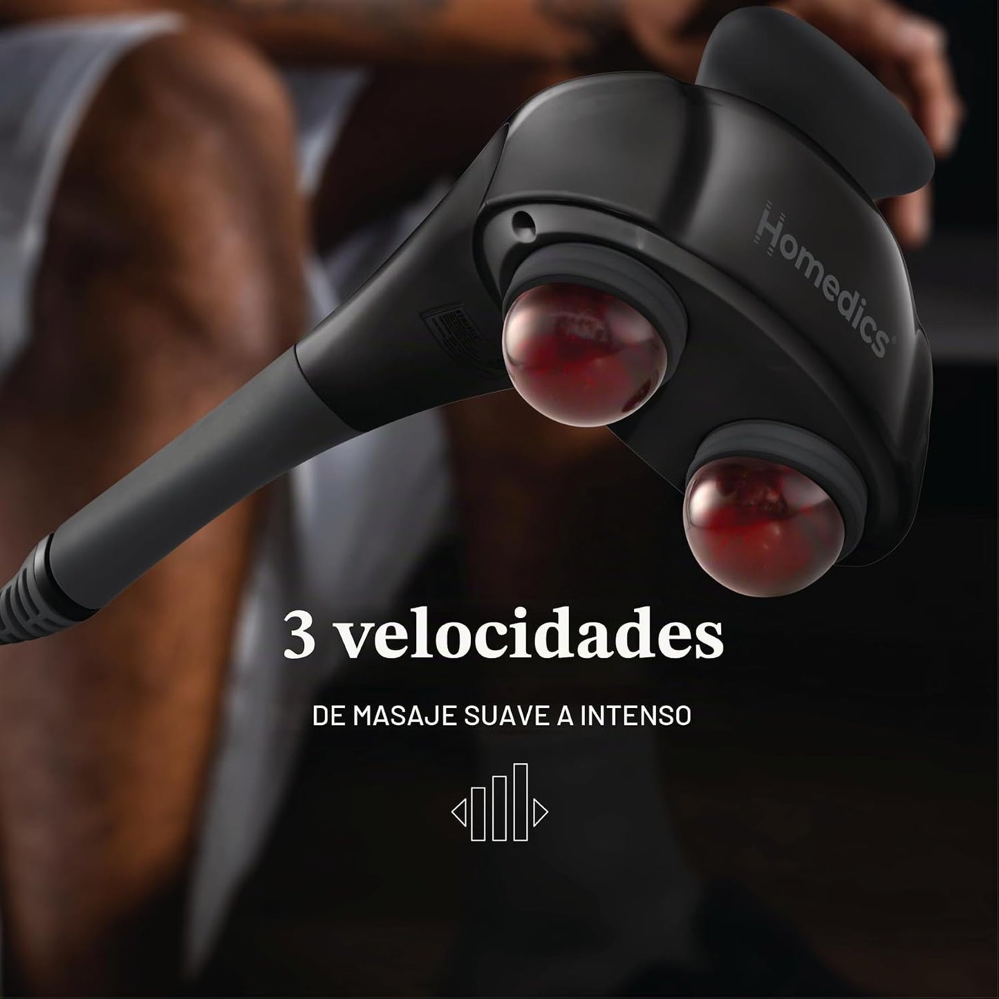 HoMedics Masajeador de doble nodo Twin Percussion Pro con calor | M...