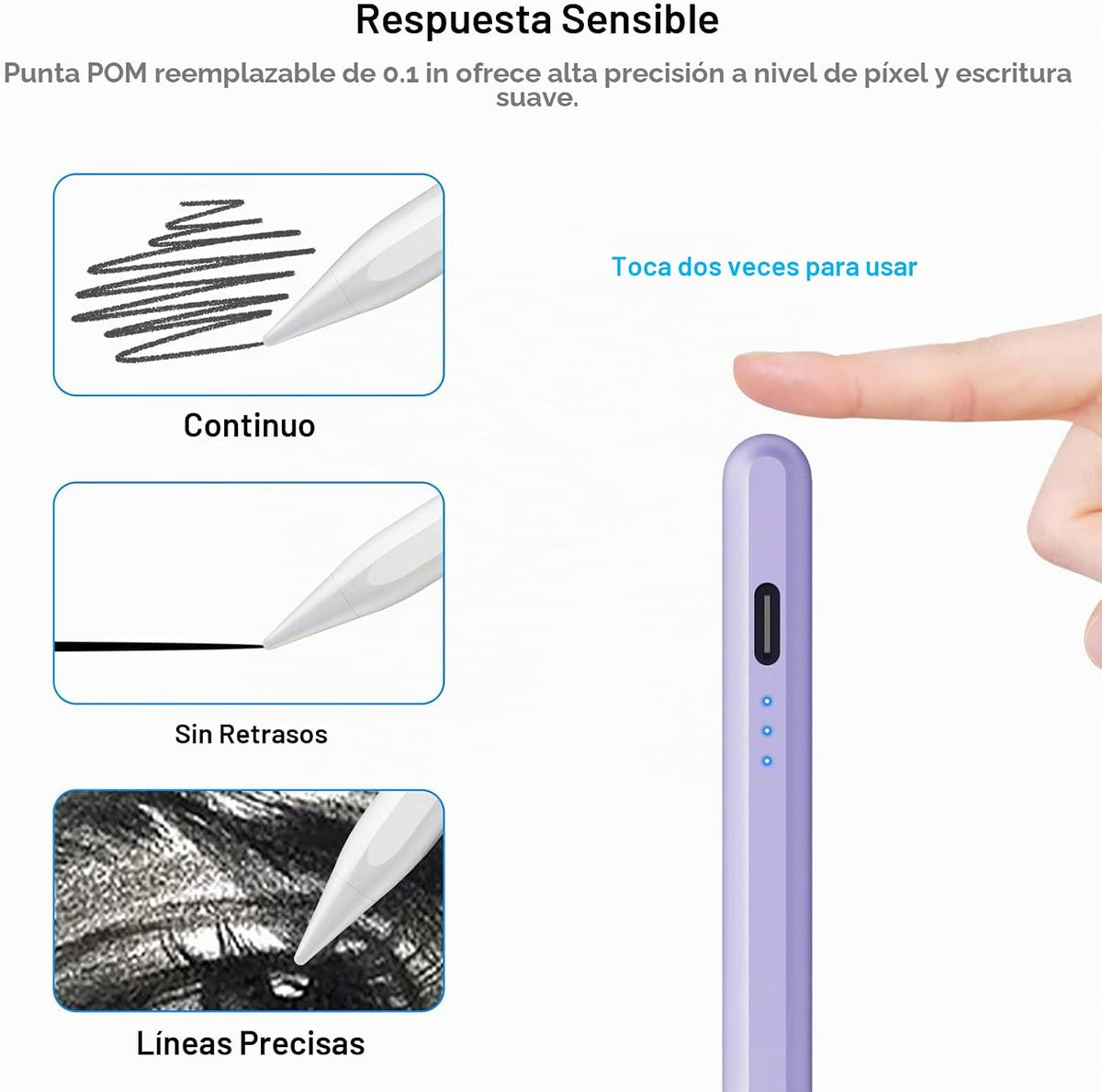 Cisteen Lápiz Táctil para iPad 2025-2018 con Carga más Rápida, Lápi...