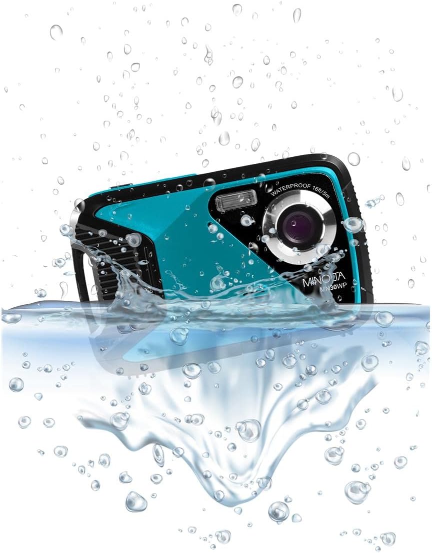 Minolta MN30WP - Cámara digital impermeable de 21 MP \/ 1080P HD (v...