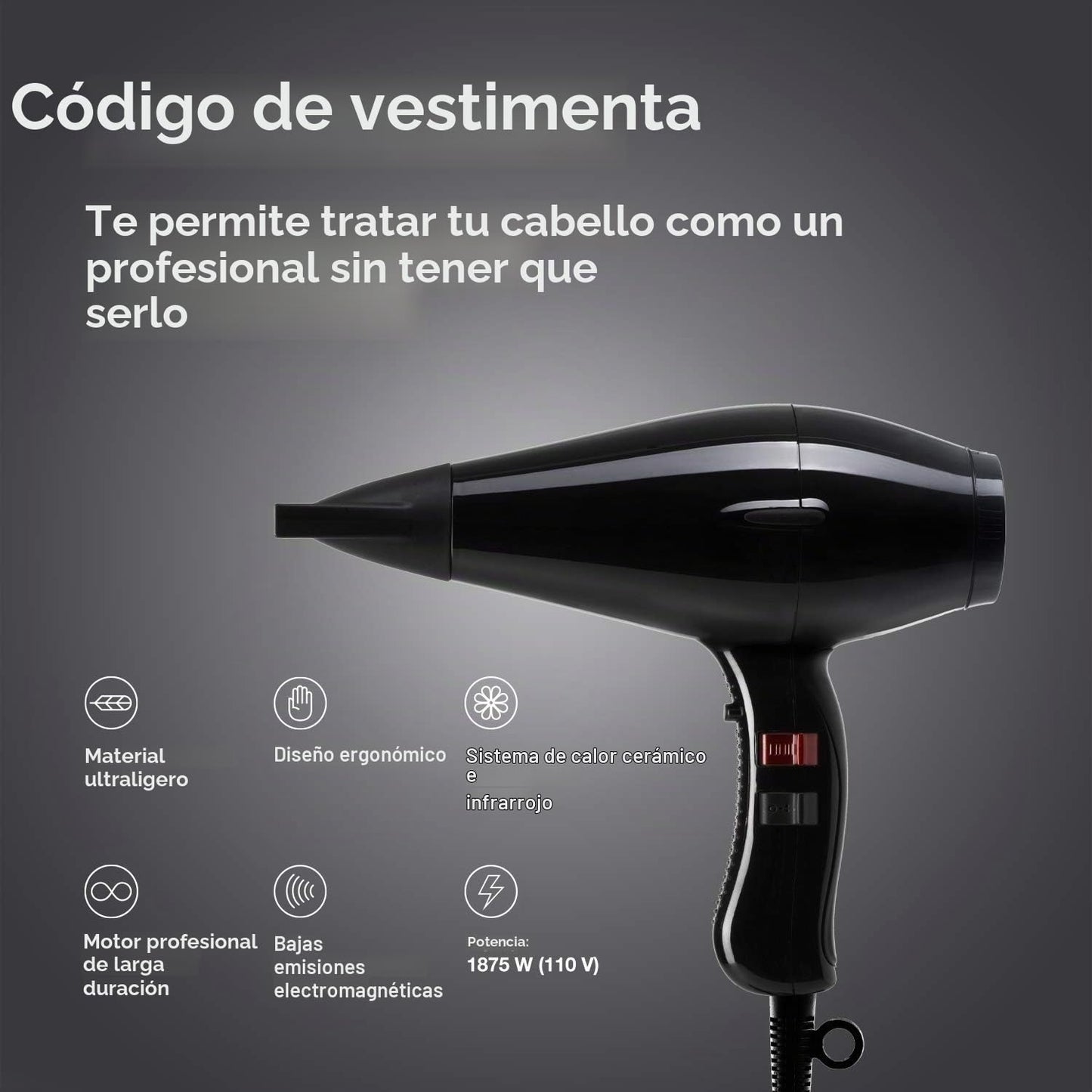 Elchim Secador de pelo con código de
