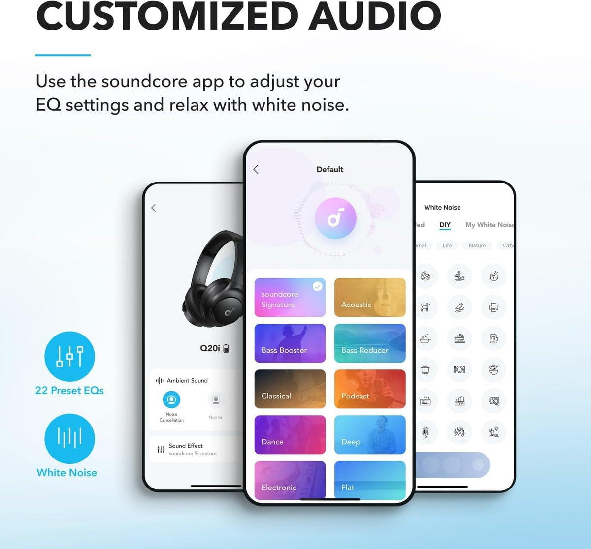 Soundcore by Anker Q20i Auriculares híbridos con cancelación activa...