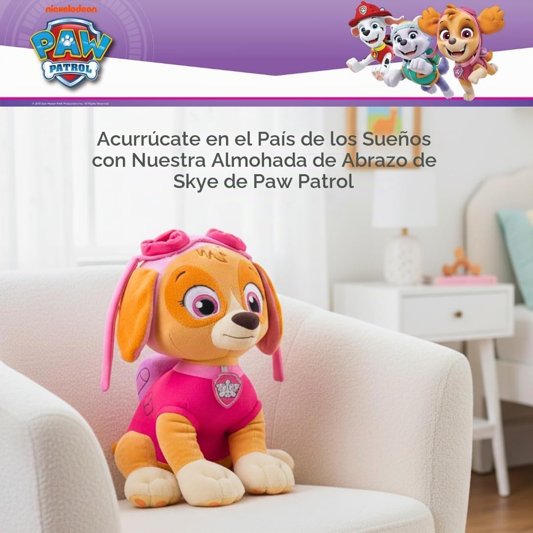Paw Patrol Skye, almohada para arrumacos, ropa de cama para niños d...