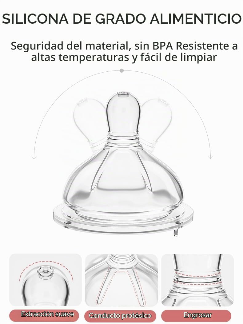 Biberones de Vidrio Oberni, Biberón Anticólico de Lactancia Materna...