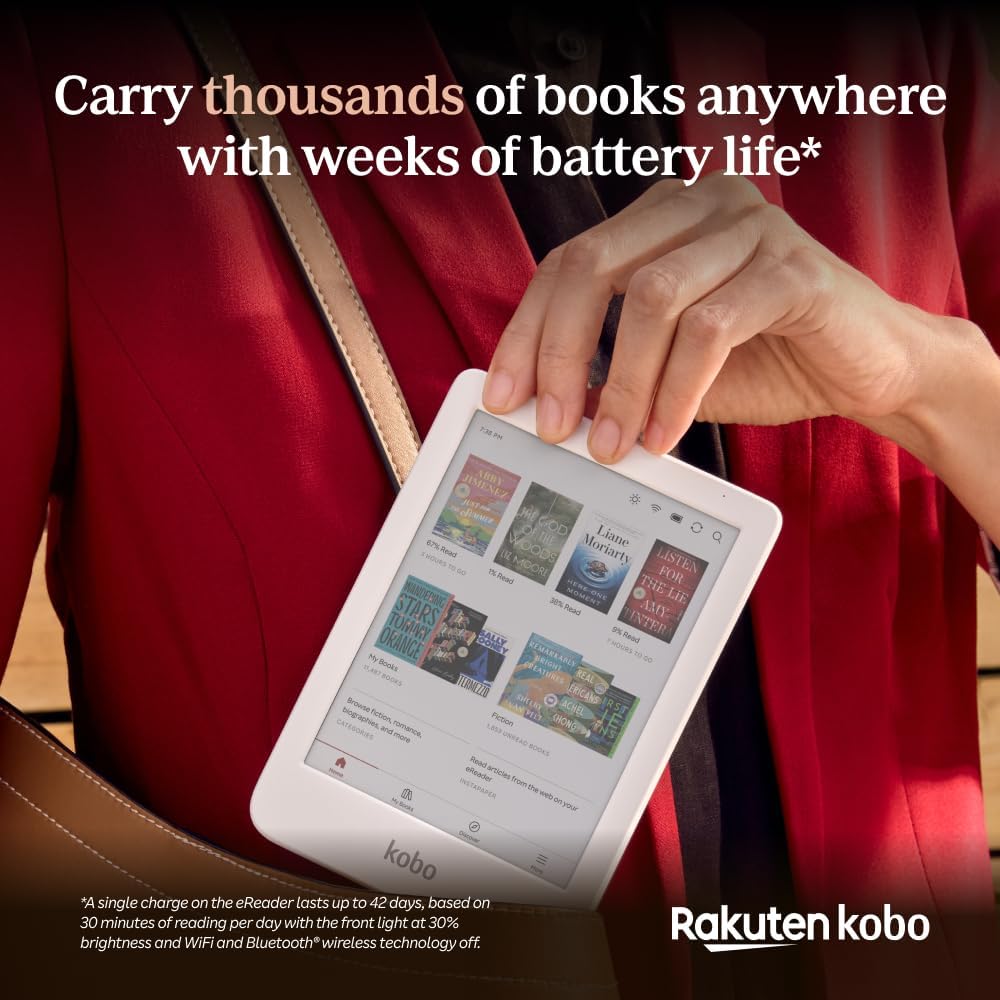 Kobo Clara Colour | Lector electrónico a color | Pantalla Kaleido™...