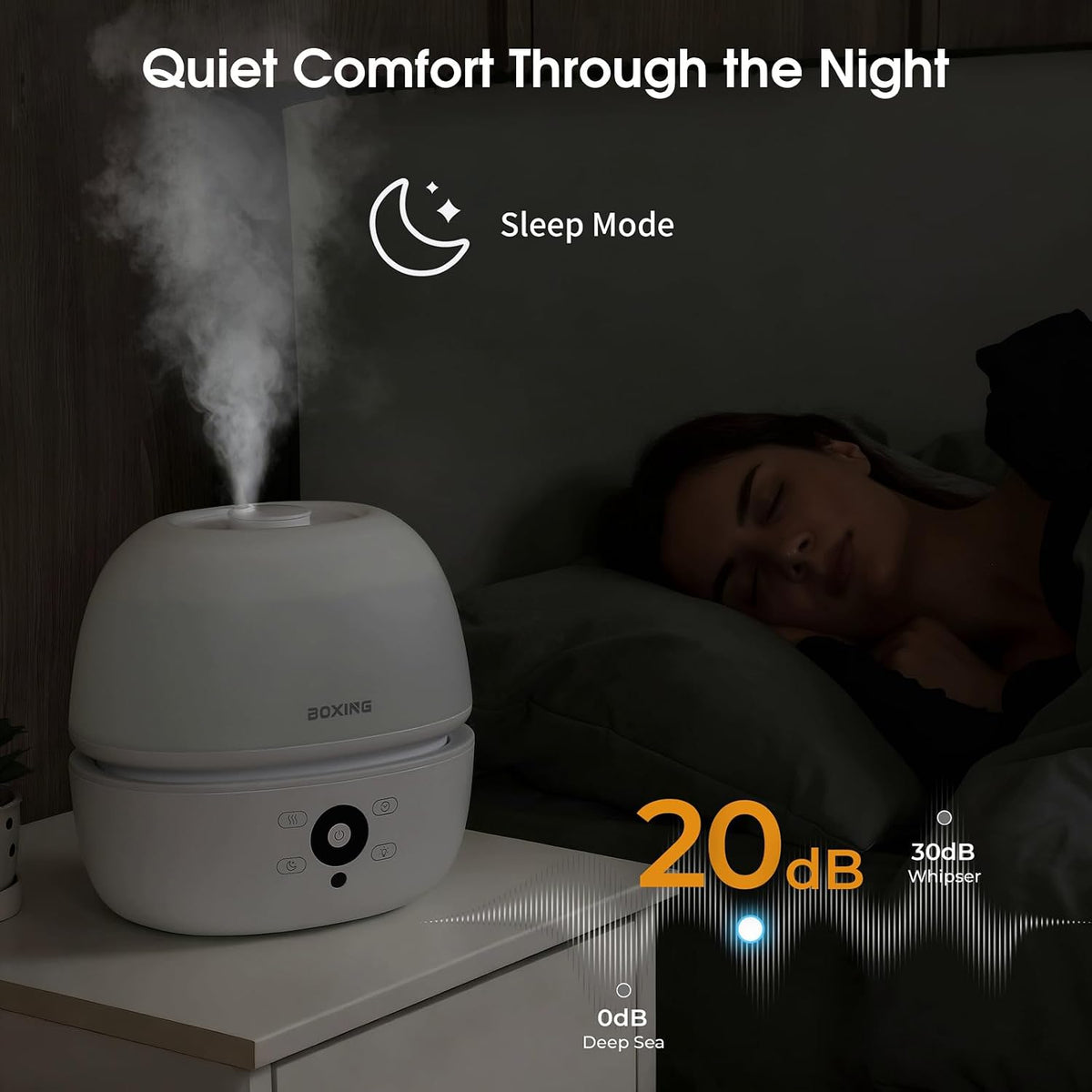 BOXING - Humidificadores de llenado superior para dormitorio para b...