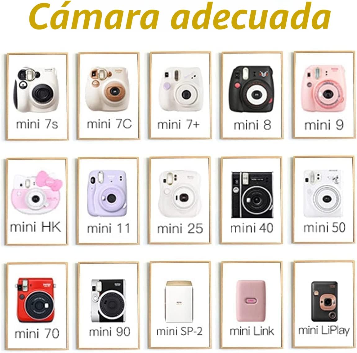 Fujifilm Película Instax Mini para cámara instantánea: 60 tomas en...