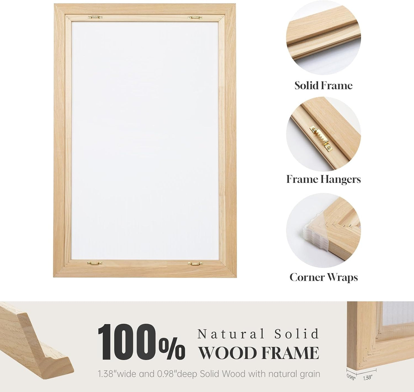 Arte de pared abstracto neutral enmarcado, juego de 2 impresiones e...