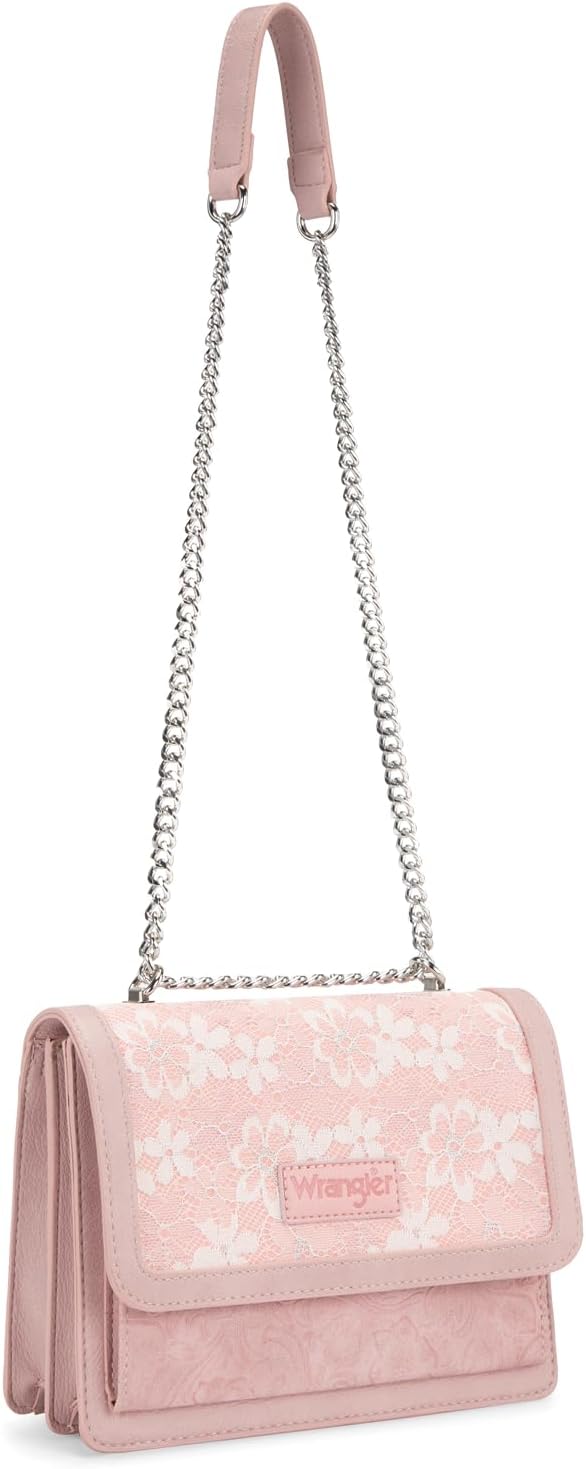 Wrangler - Bolso bandolera con solapa para mujer, estilo vintage, f...