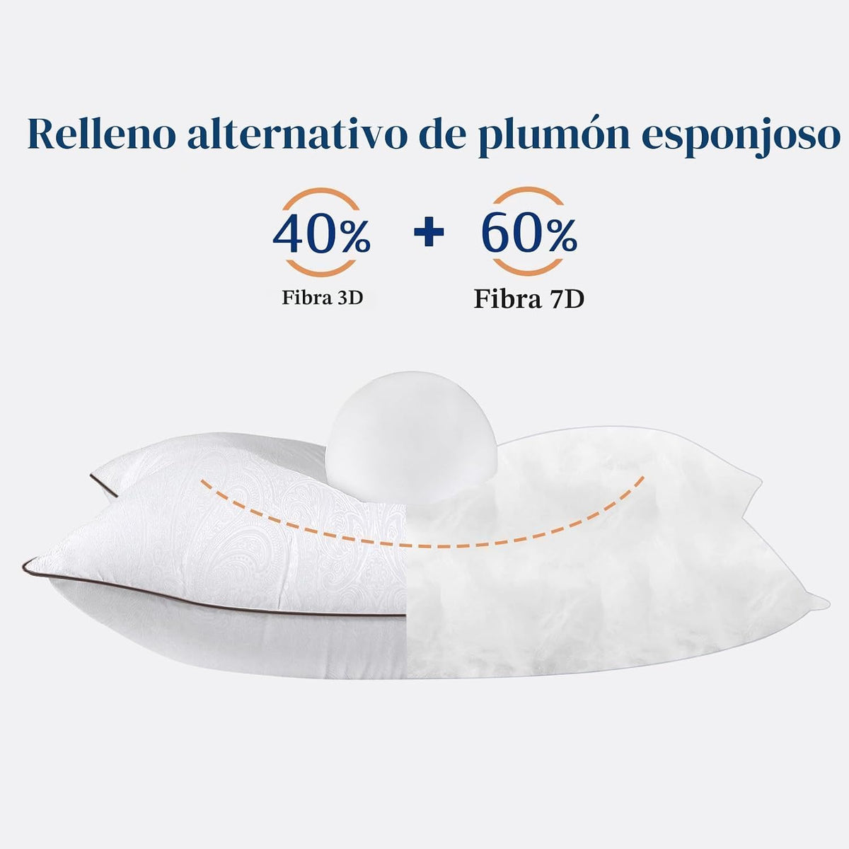 JOLLYVOGUE Juego de 4 almohadas de tamaño King, refrescantes y firm...