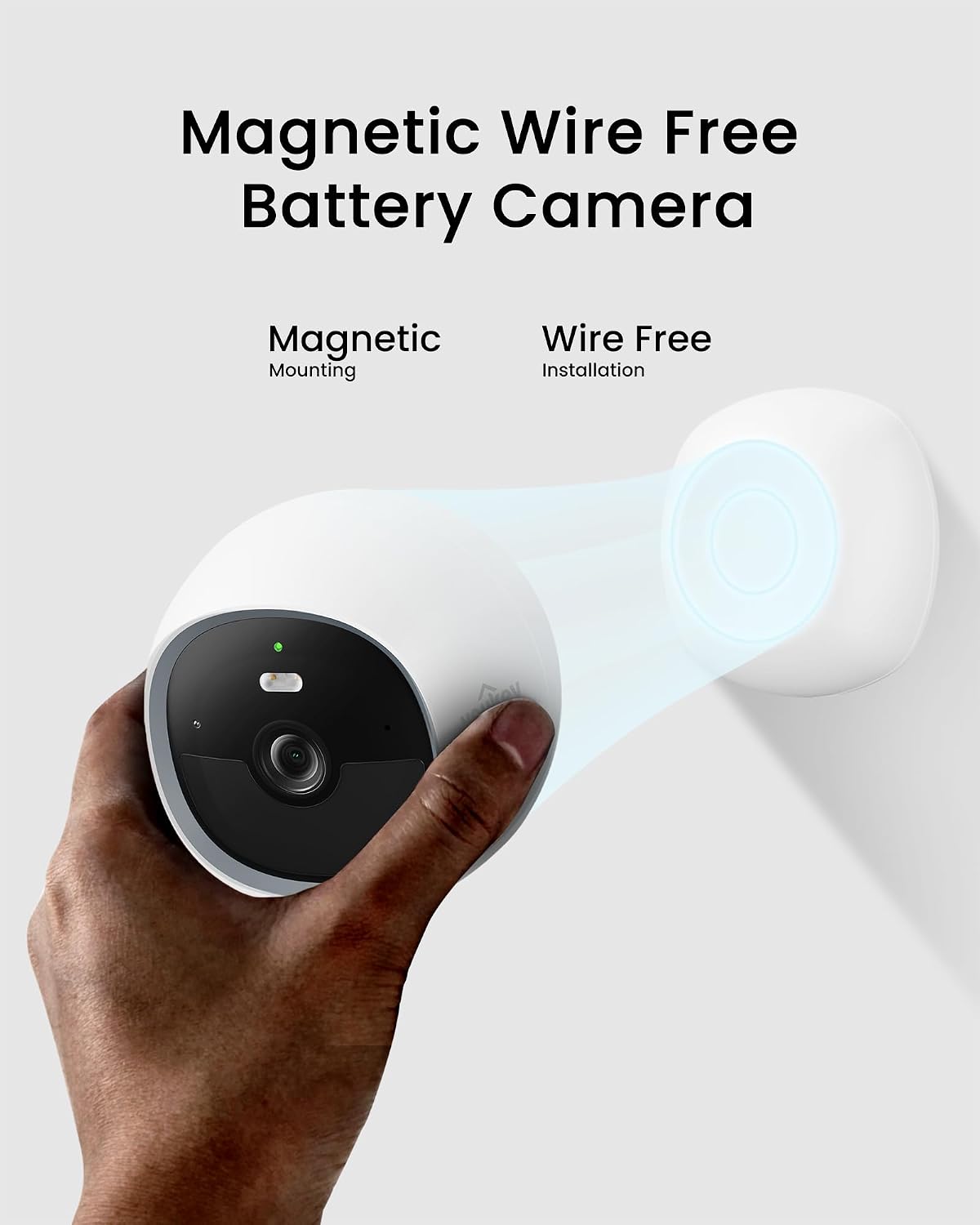 youkey Cámara de seguridad magnética inalámbrica para interiores, c...