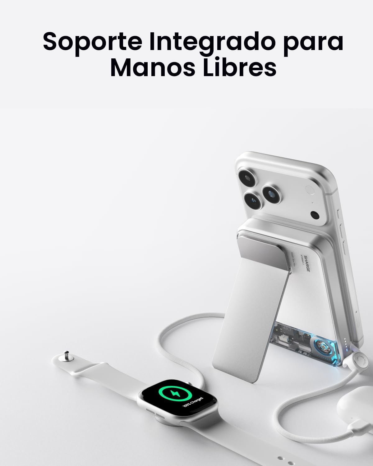 sharge para MagSafe Power Bank Qi2.2 25W 10000mAh cargador portátil...