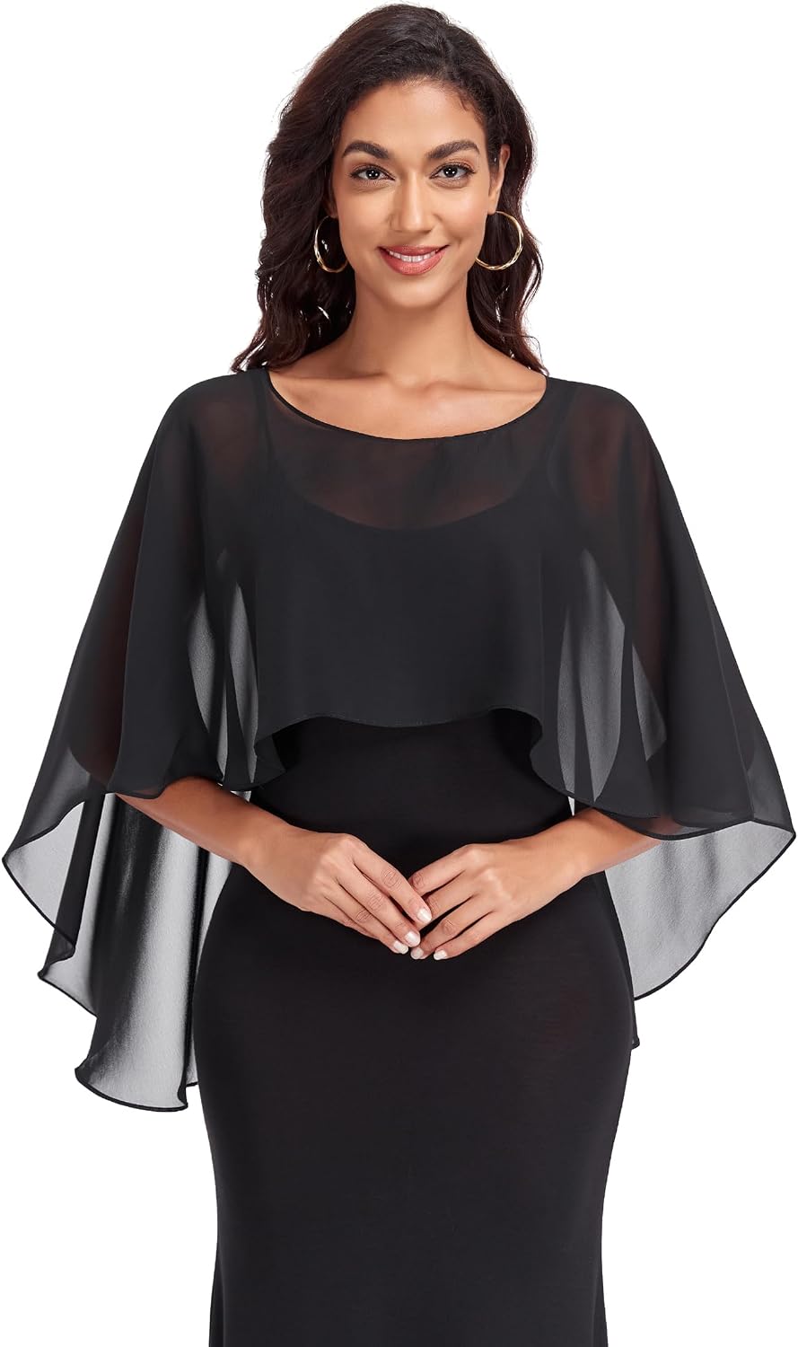 Pukguro Chales y abrigos transparentes para vestidos de noche Capas...