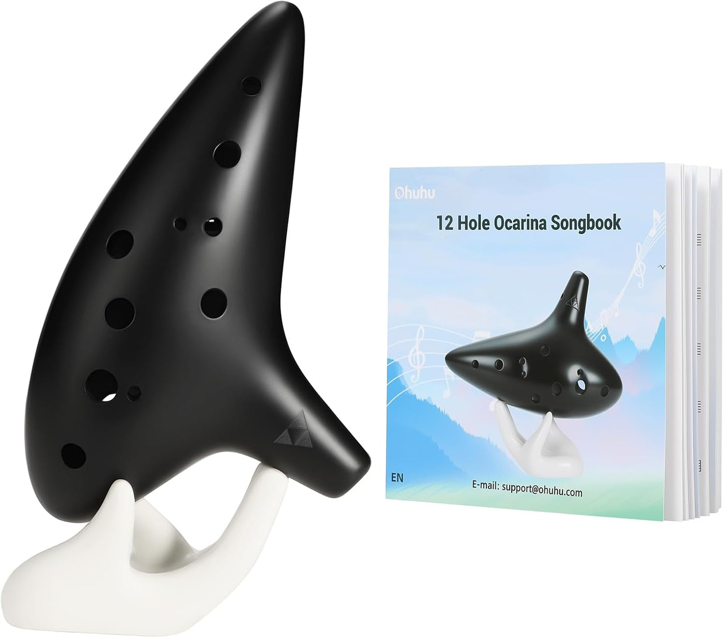 Ohuhu Zelda Ocarina con libro de canciones (Canciones de la leyenda...