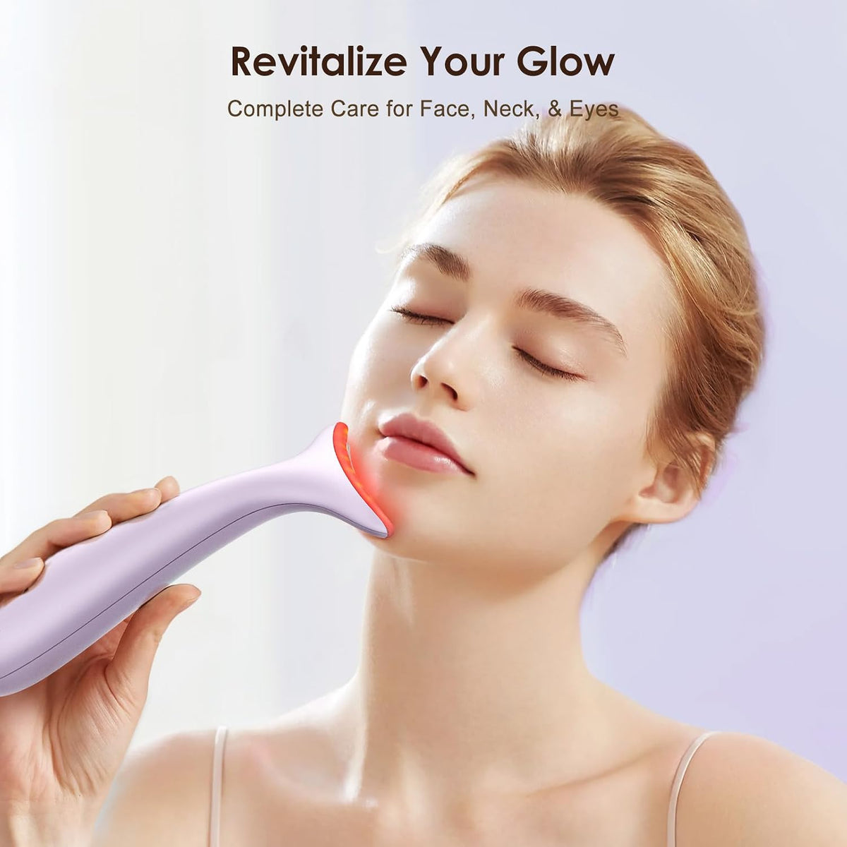 RNAIX Masajeador facial térmico para cuello con vibración, terapia...