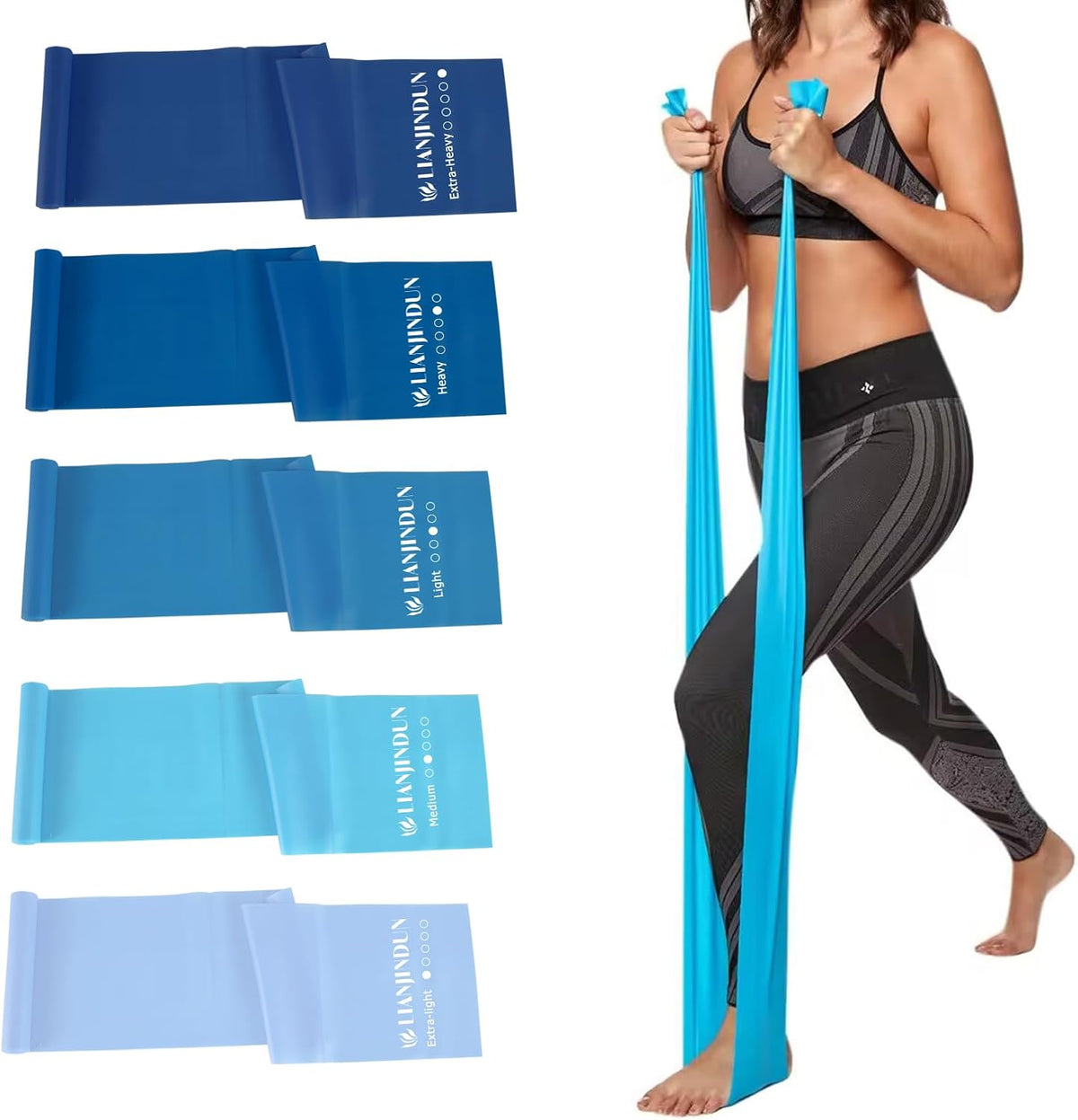 Bandas de resistencia para entrenamiento, terapia física, ejercicio...