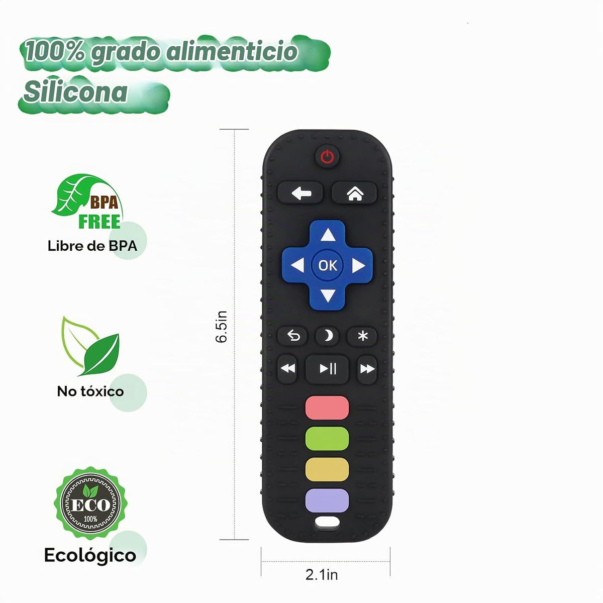 Fu Store Juguetes de Dentición de Silicona para 0-12 Meses 3-24 Mes...