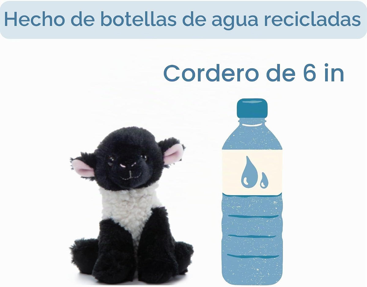 The Petting Zoo Peluche de cordero, Babiez, regalos para niños, 6 p...
