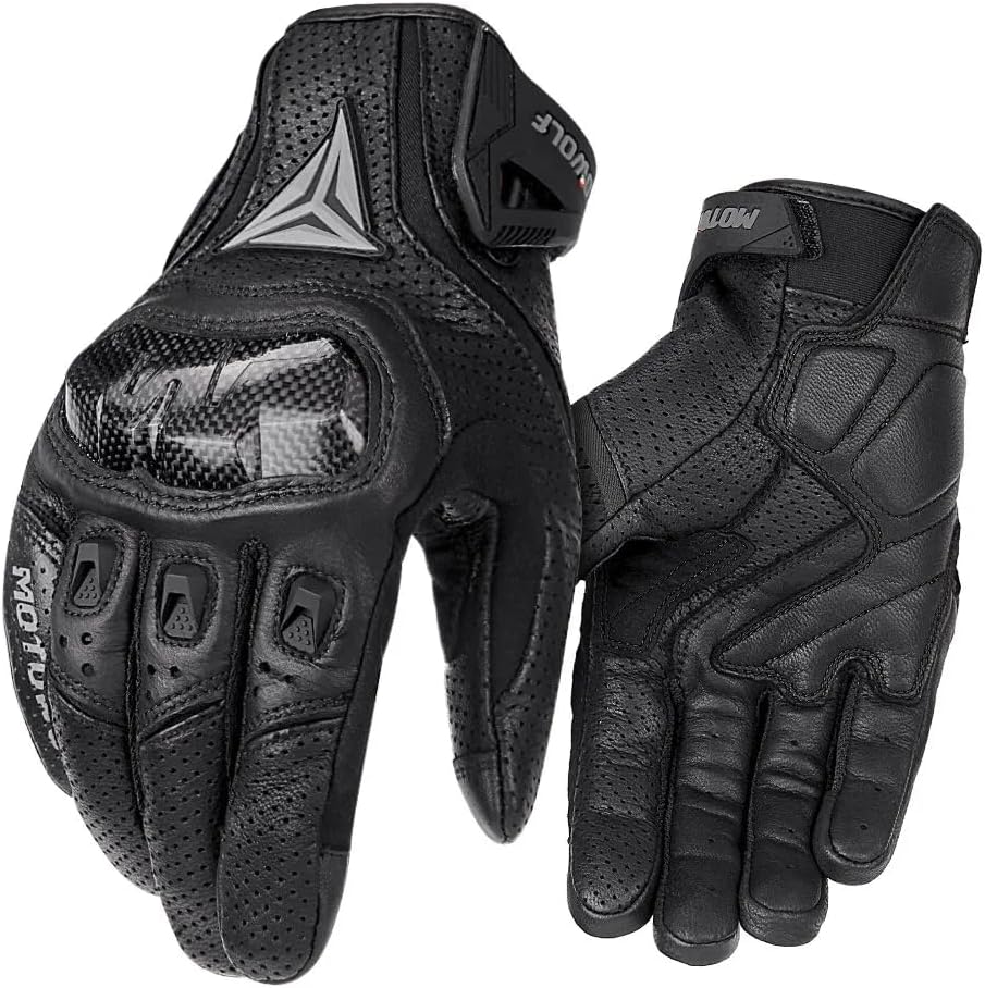 LYHXS-MOTOS Guantes de motocicleta para hombres y mujeres, de fibra...