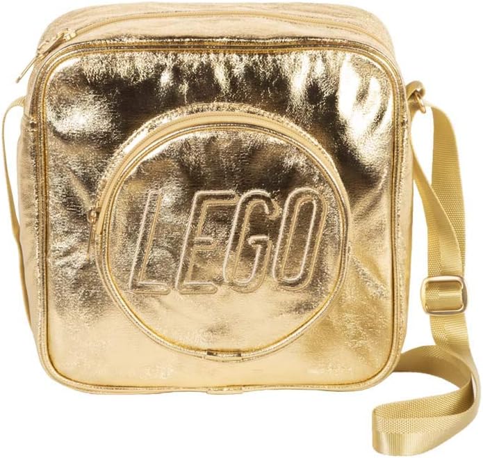 LEGO Bolso cruzado de ladrillo - Bolso cruzado dorado, Oro, Bolso b...