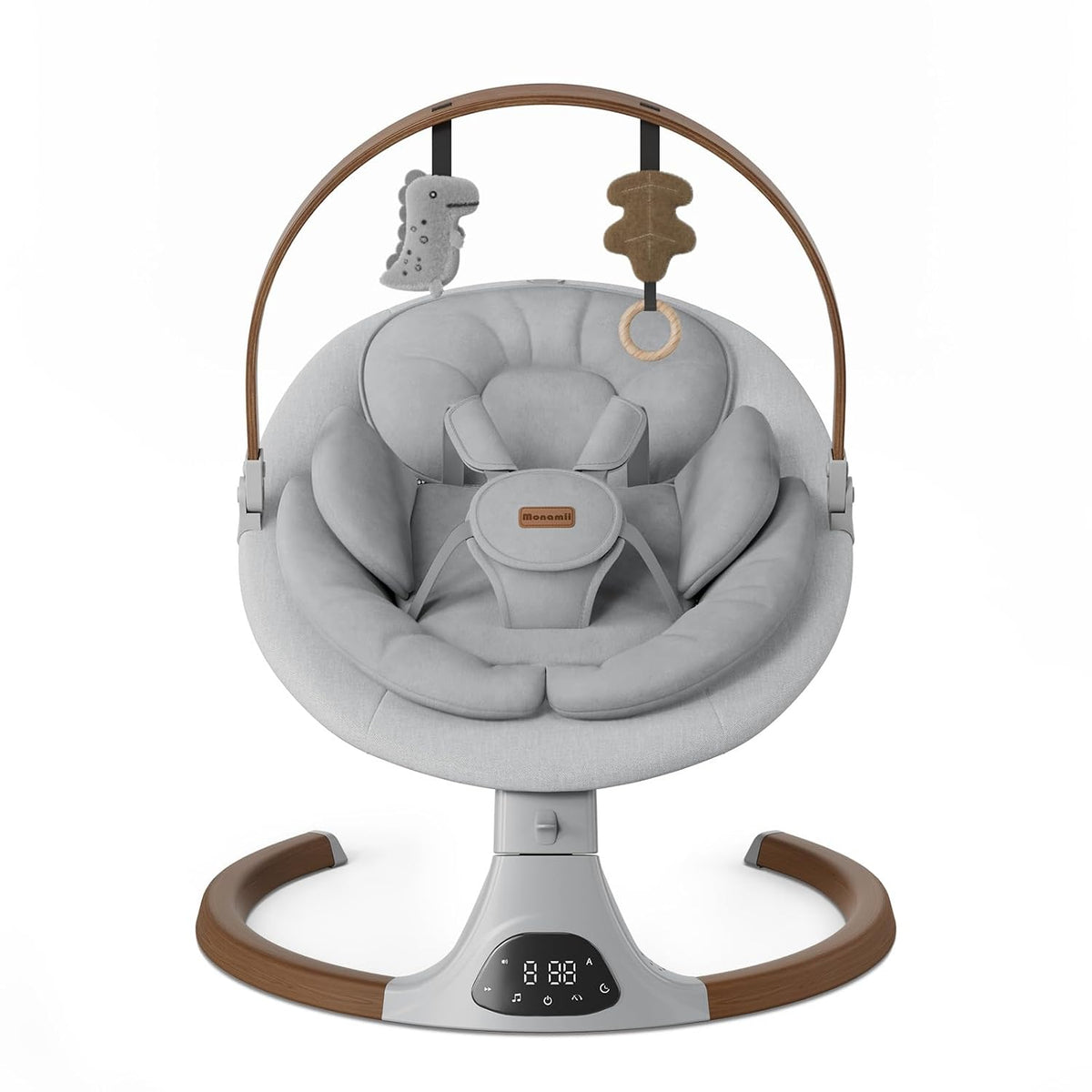 Columpios para bebés Monamii Baby Swing, columpio infantil Bluetoot...