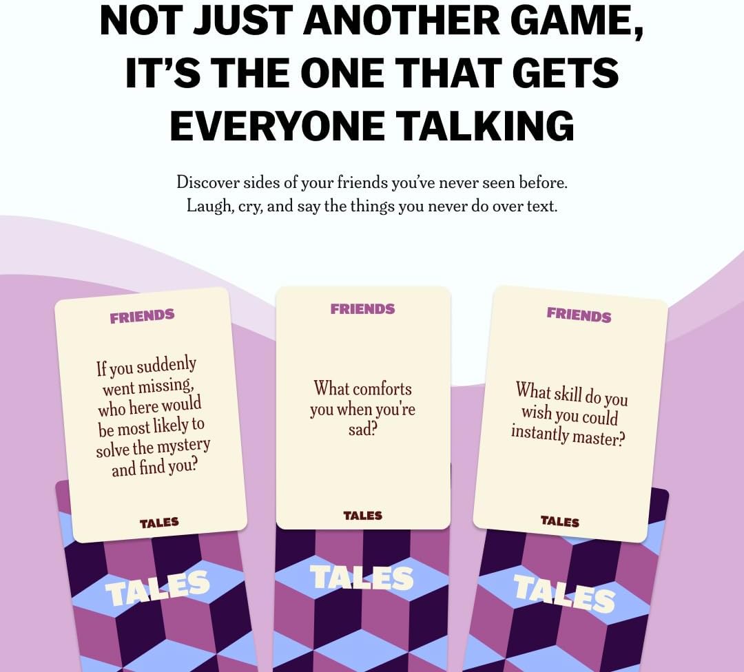 TALES Tarjetas de conversación, edición de amigos, 150 unidades, di...