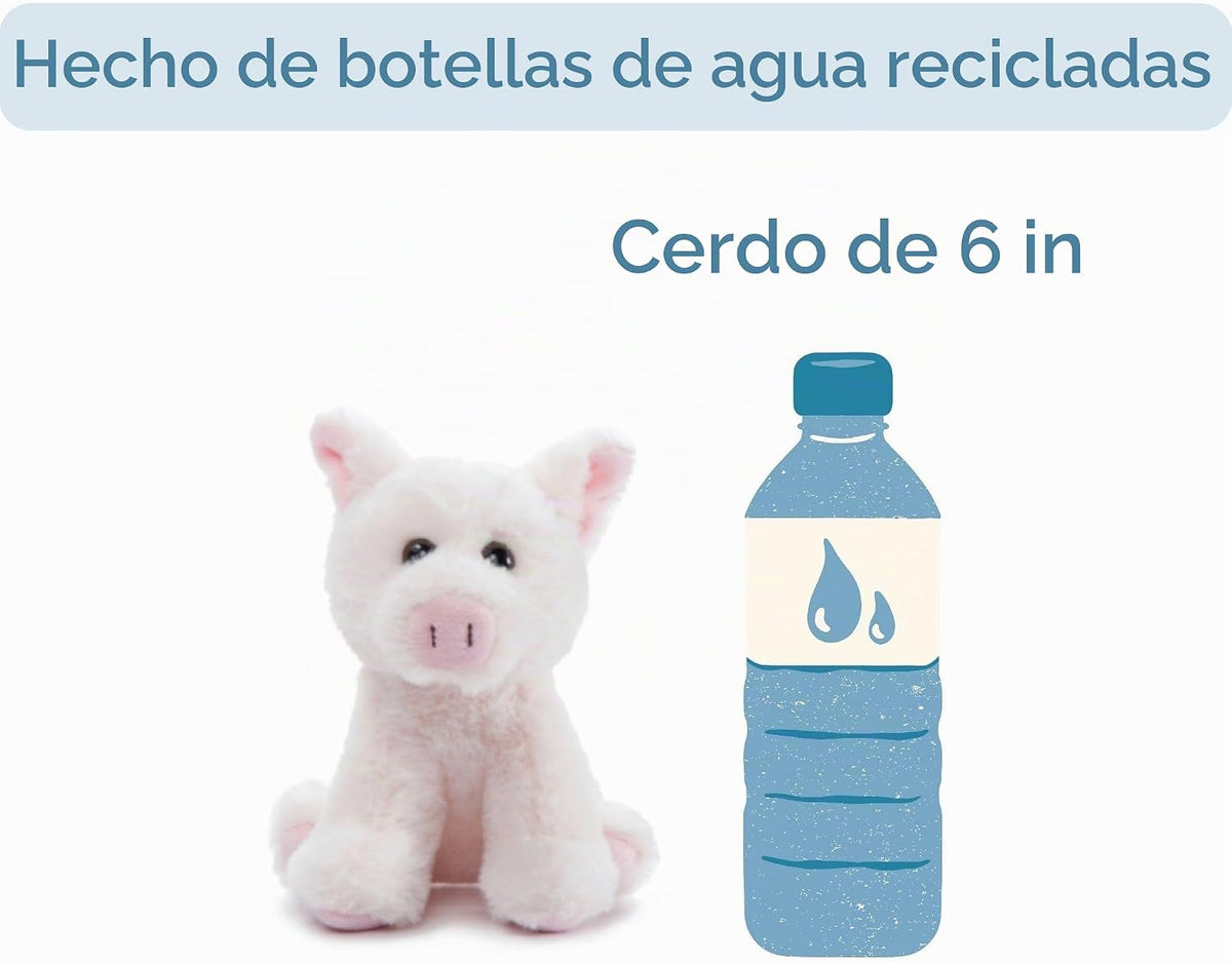 The Petting Zoo Peluche de cerdo, Babiez, regalos para niños, 6 pul...