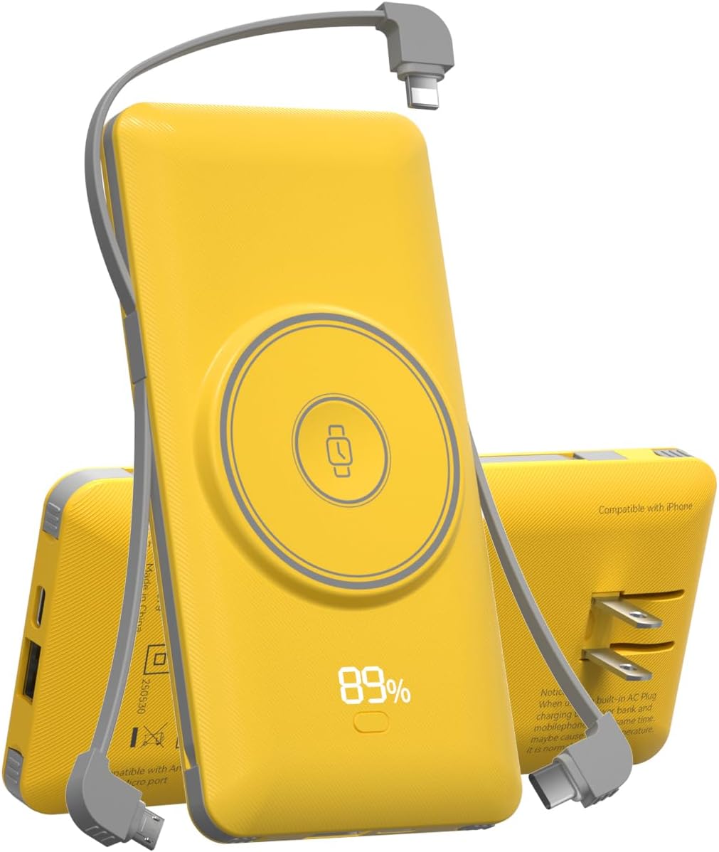 LUCKYFELLOW Cargador portátil magnético de 10000 mAh para iWatch y...