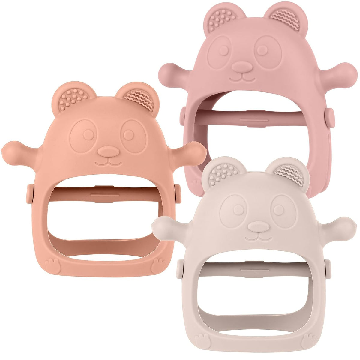 Eascrozn Paquete de 3 juguetes de dentición para bebés de 3-6 6-12...
