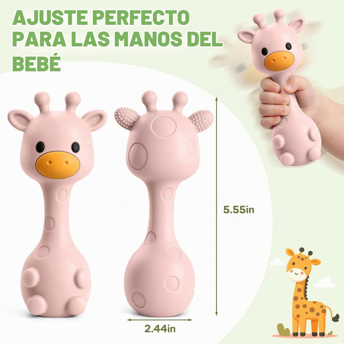 Juguetes para la dentición del bebé 3-6 6-12 meses, juguetes sonaje...