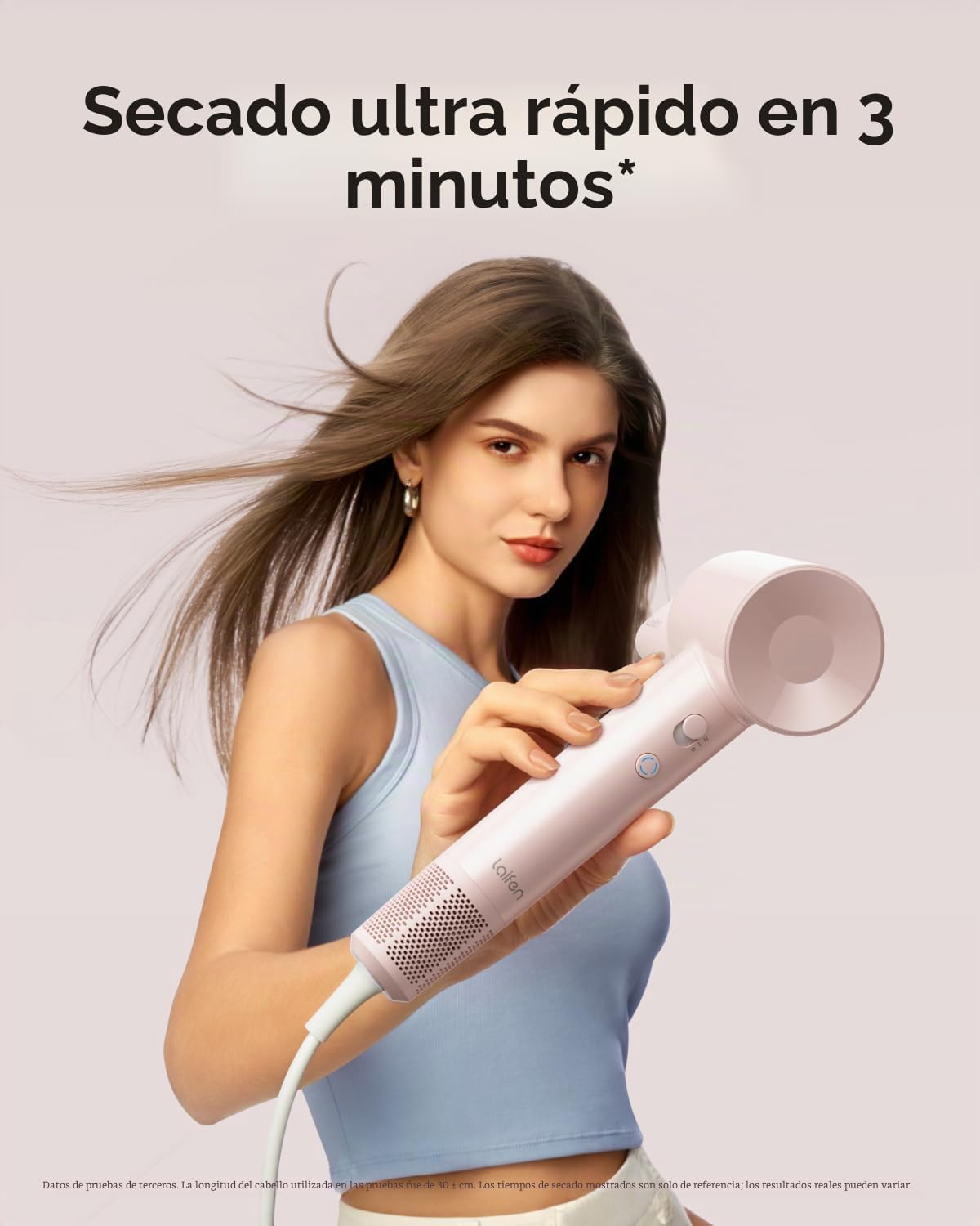 Laifen SE Lite HD110 - Secador de pelo iónico negativo con motor si...