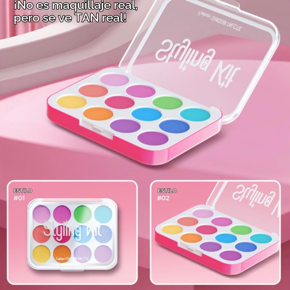 Juguete de maquillaje para niños para niñas, kit de maquillaje de s...