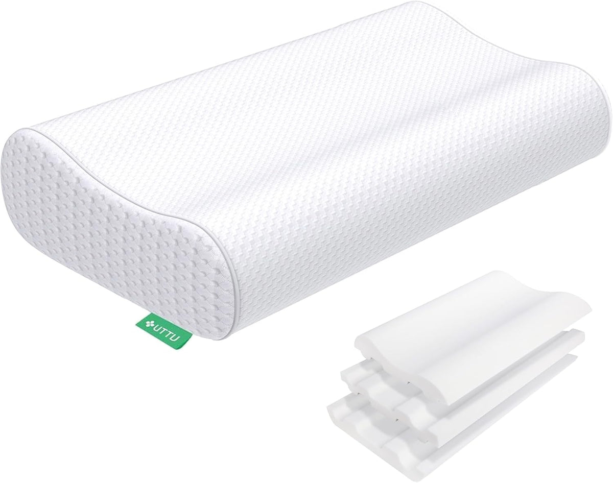 UTTU Almohada cervical para aliviar la tensión del cuello, almohada...