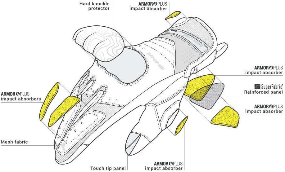 Guantes de moto SHIMA RUSH LADY para mujer - Guantes de ciudad tran...