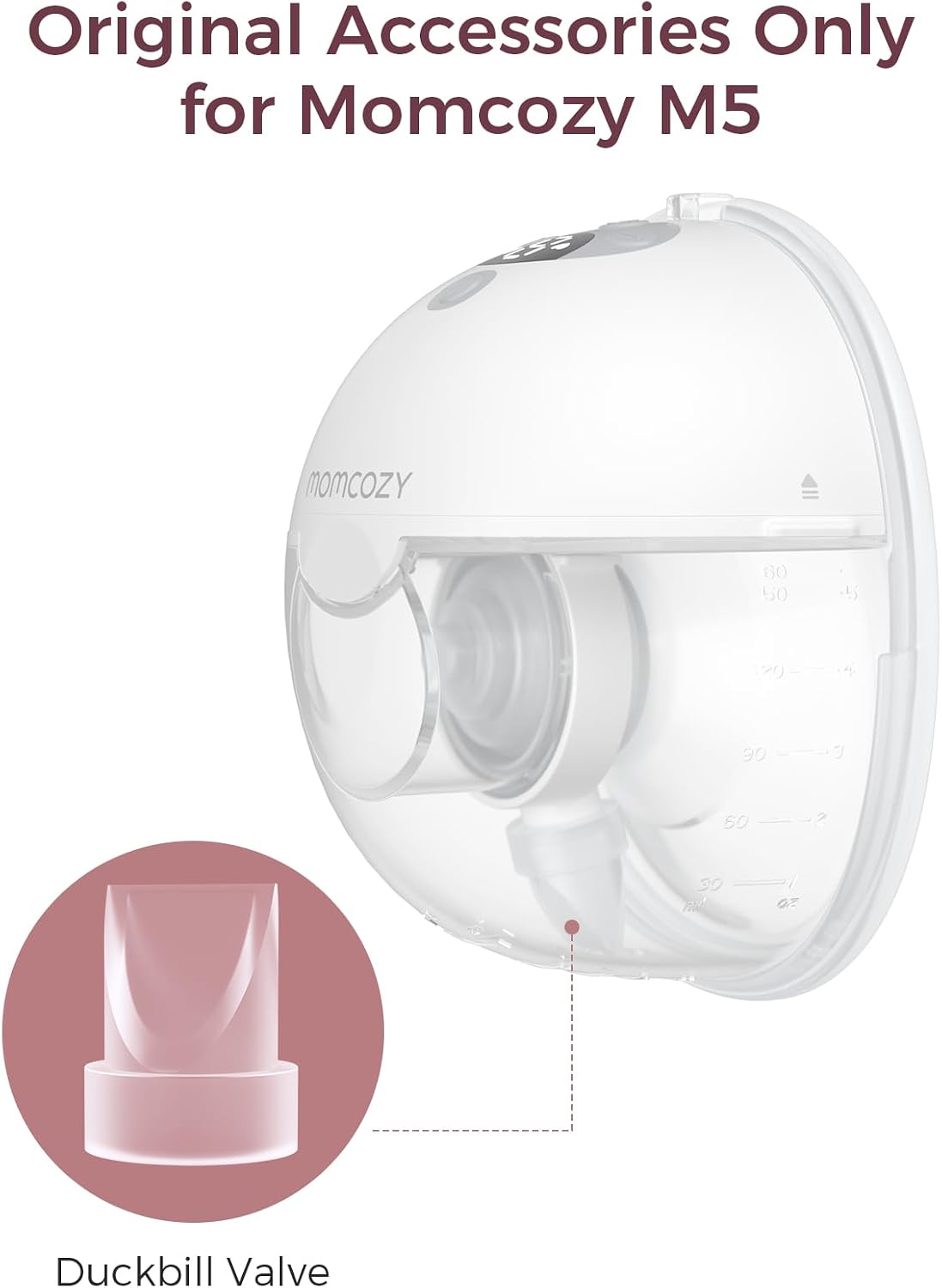 Momcozy M5 Accesorios de repuesto originales, válvulas de pico de p...