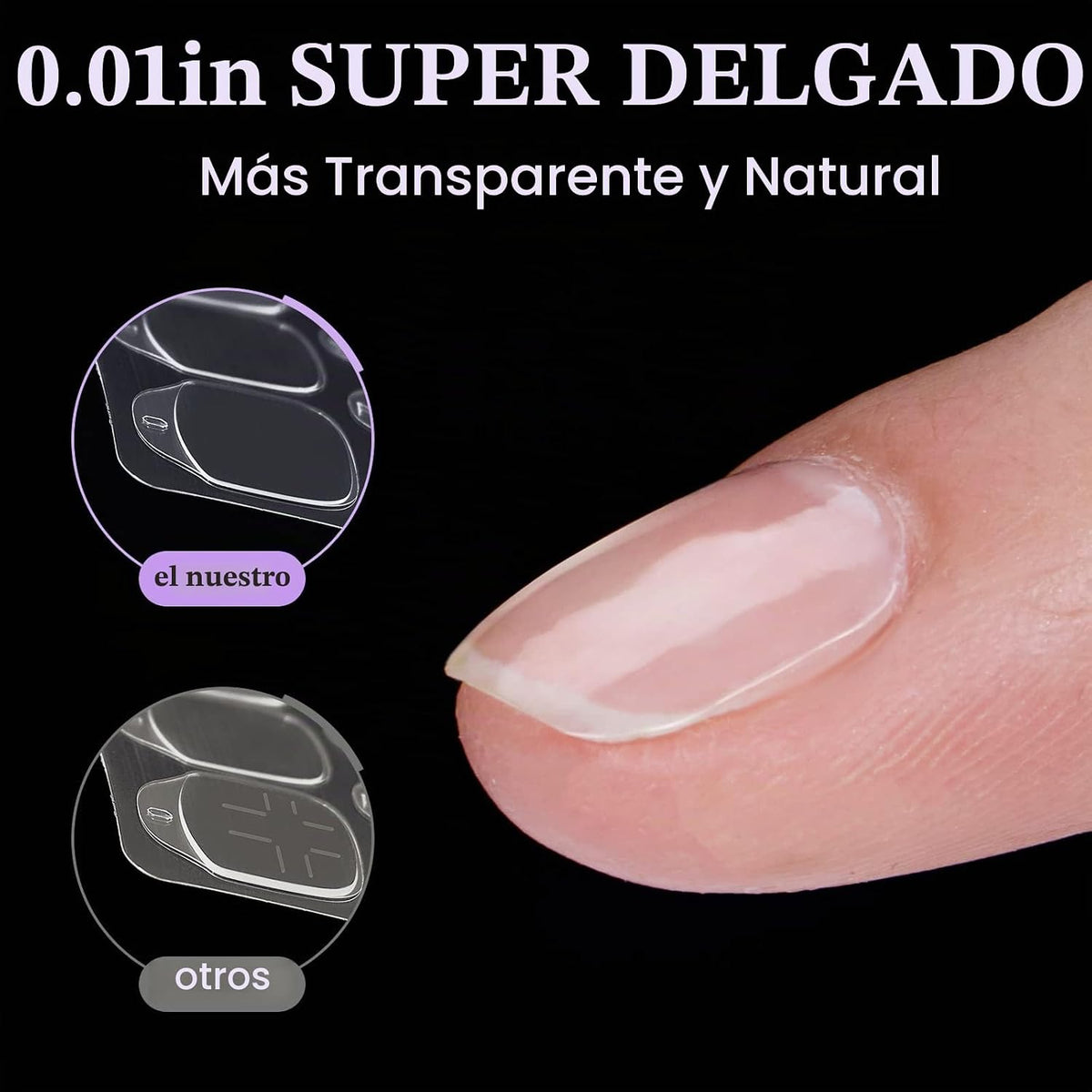 BTArtbox - Pestañas adhesivas para uñas, 10 hojas, 15 tamaños para...