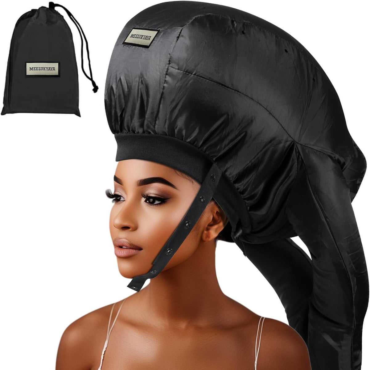 Gorro de secador de pelo con capucha, tubos dobles mejorados, inclu...
