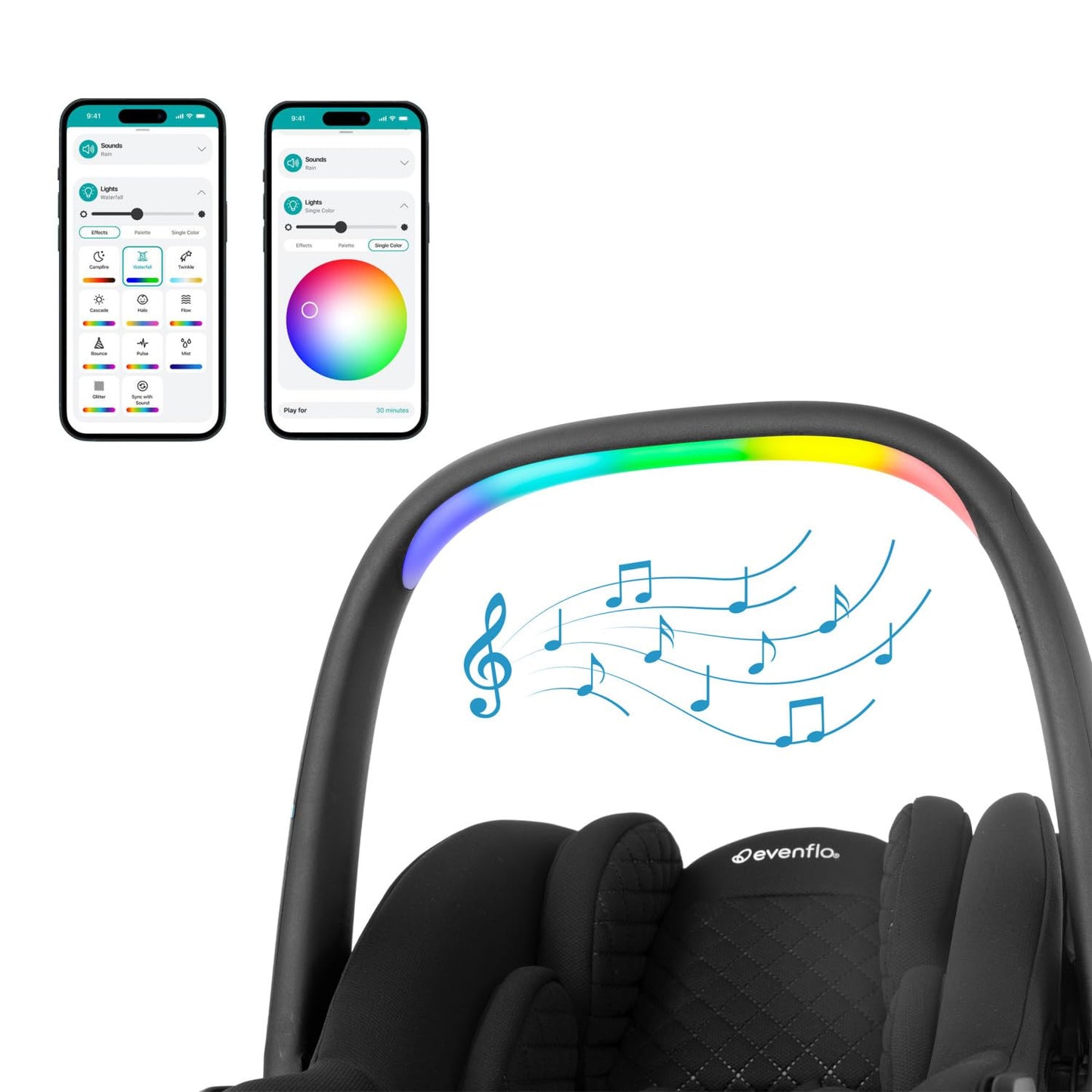 Evenflo LiteMax NXT Asiento de coche para bebés orientado hacia atr...