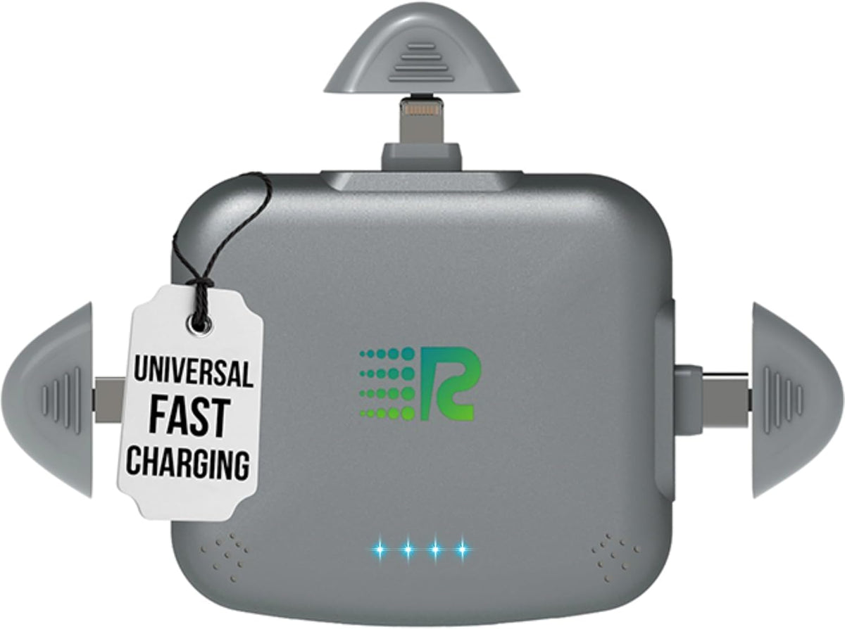 Rush Charge Universe Mini Power Bank Cargador portátil Lightning US...