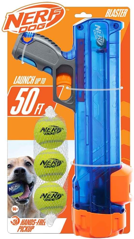 Nerf Dog Juego de regalo de juguete de pelota de tenis para perros,...