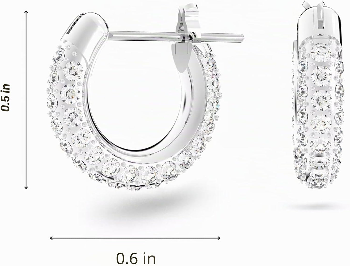 Colección de joyas de aretes Swarovski con cristal de piedra en for...